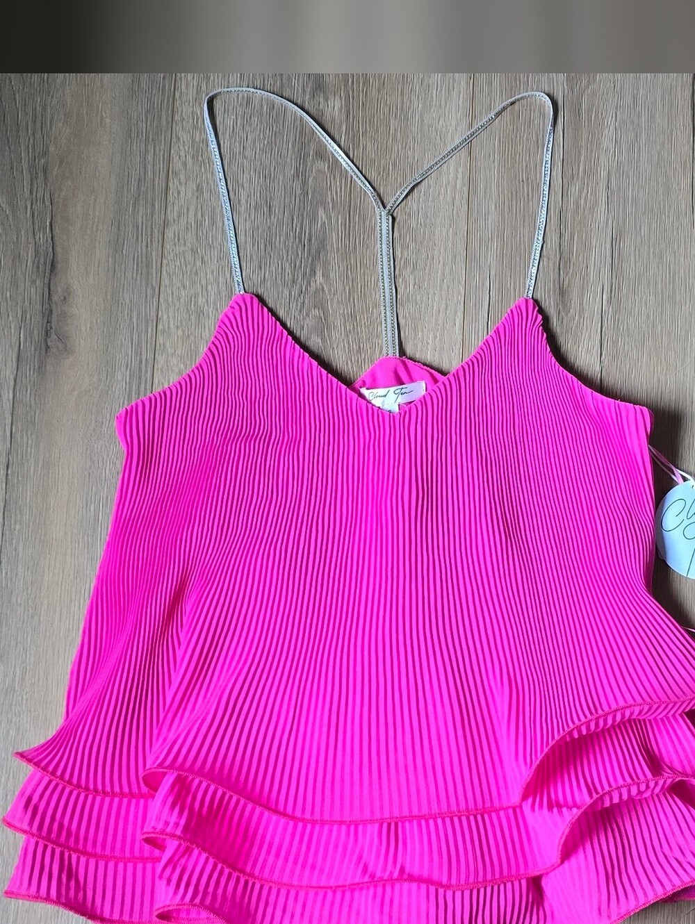 Cloud Ten Pink Ruffle Tank